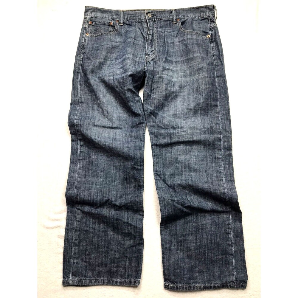 LEVIS 569 Jeans Men 36x30 (38x30 actual) Loose Baggy Relaxed Whisker Denim Blue